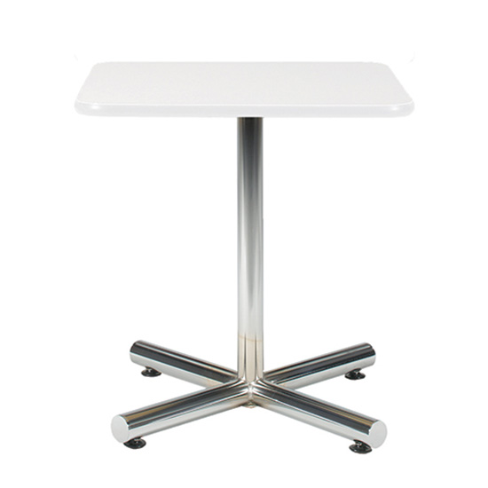 24″ Square Cafe Table with Chrome Base