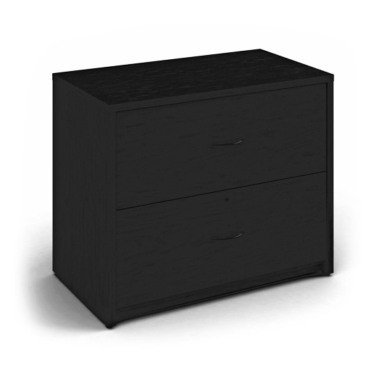 2 Drawer Lateral File - Black