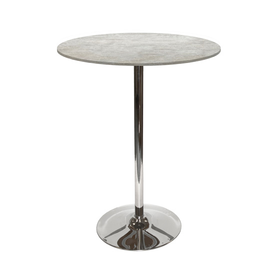 32” Round Cement Bar Table with Tulip Base
