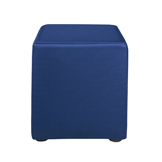 Benton Cube Ottoman - Blue